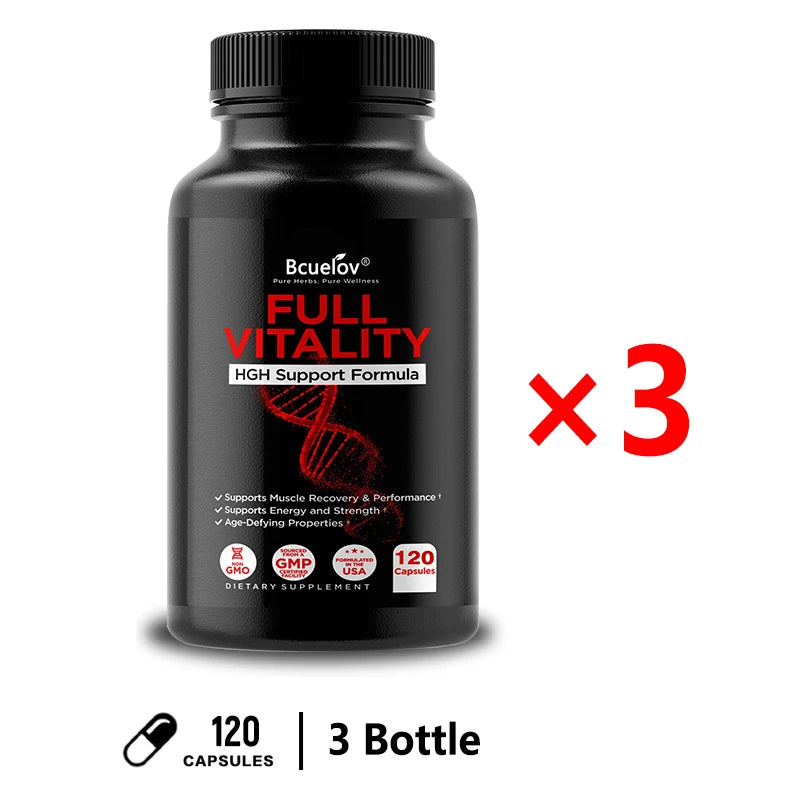 HGH Supplement for Men and Women, Human Growth Hormone Natural Support, Muscle Building, Muscle Growth, Post Workout Recovery.