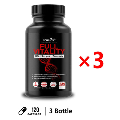 HGH Supplement for Men and Women, Human Growth Hormone Natural Support, Muscle Building, Muscle Growth, Post Workout Recovery.