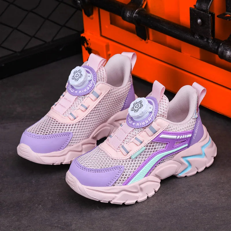 New Children Sports Shoes Boy Sneaker Black Mesh Summer Breathable Kids Casual Shoes Boy Running Tennis Running Sneaker.