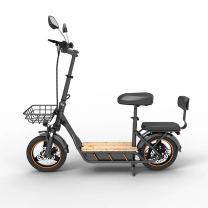 KuKirin C1 Pro Foldable Adult Electric Scooter with Seat E-Scooter 45 km/h Electric Kick Scooter 500W Skateboards Kickboard.