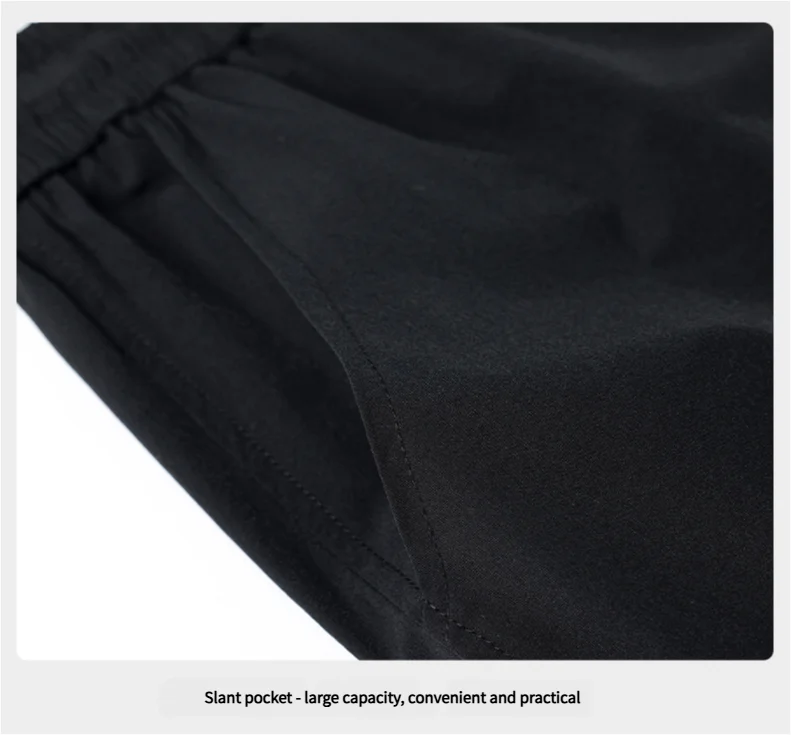 2025 Summer Ice Silk Casual Pants Boys Casual Peplum Pants Handsome Straight Colorblocking Sports Pants