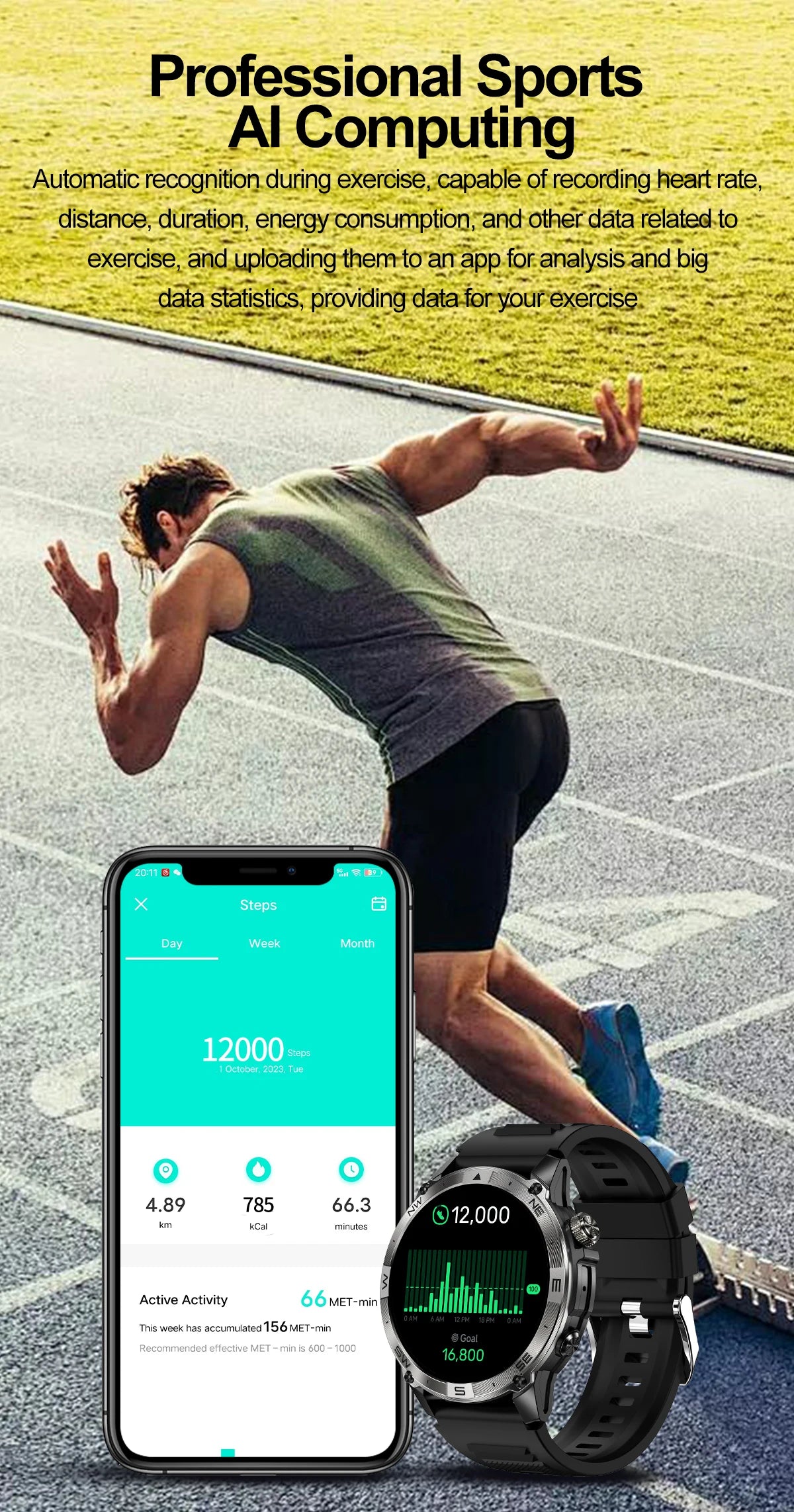 VALDUS VG40 PRO Smartwatch Man Woman AMOLED GPS  Bluetooth Call Heart Rate Voice Assistant Long battery life Sports Smart Watch.