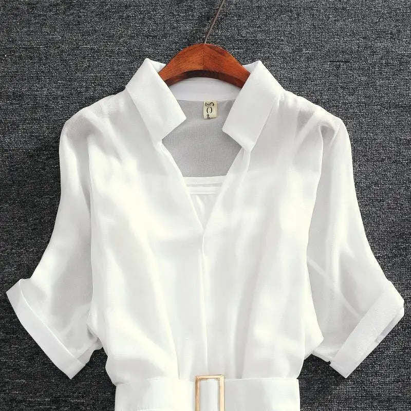 Elegante Damen Sommer zweiteiliges Kleid Luxus Chiffon Party lose Tüll Abendkleider für Frauen 2024 Abschluss ball transparent weiß.