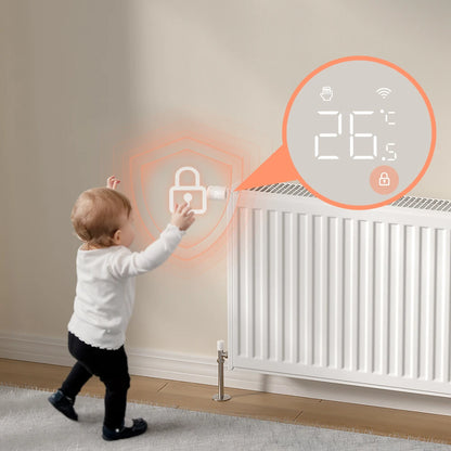 AVATTO 1~6PCS Tuya ZigBee TRV Radiator Actuator Valve,Smart Thermostat Temperature Controller Works With Alexa,Google Home,Alice.