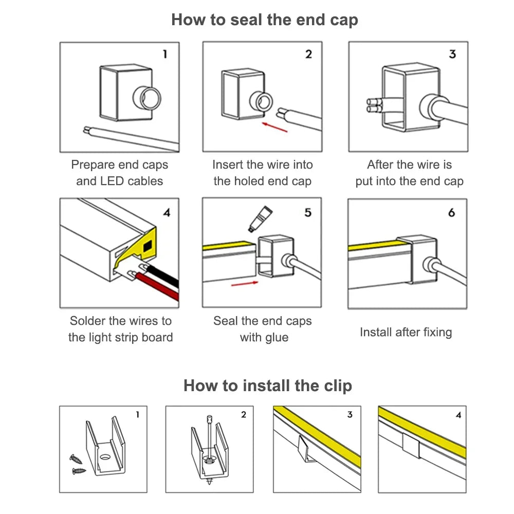 T0511/0513/0515 LED Neon Rope Tube 5050 flexible Led Strip Light Silica Gel silicone hose for WS2812 WS2815 8/10/12mm PCB Lights.