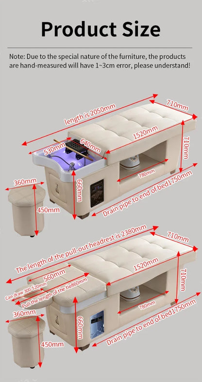 XinSheng Shampoo-Bett, Friseursalon, Betten, Kopf, SPA, Begasungsmaschine, Massagetisch, Freizeit- und Gesundheitsgeschäft, kommerzielle Möbel