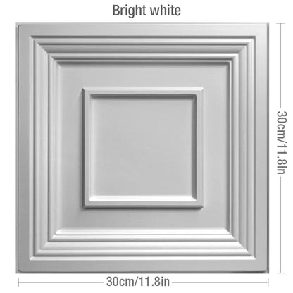 12pcs 30x30cm 3D Stereo Wall Panel Diamond Champagne gold Wood grain tile 3D wall sticker Wood grain living room Bathroom paper