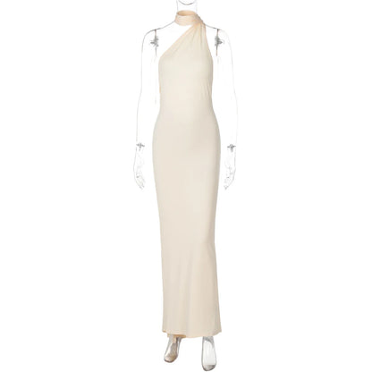 Dulzura Frauen Party Club Abend Streetwear Bodycon Bodycon Weißes Langes Kleid 2024 Sommer Kleidung Großhandel Artikel Für Business