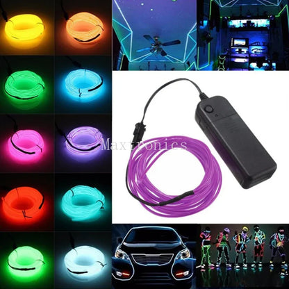 1M/3m/5M LED Neon Licht USB Flexible EL Draht Seil Rohr Wasserdichte LED Streifen Band für Urlaub Dance Party Decor Licht 3V 5V 12V.