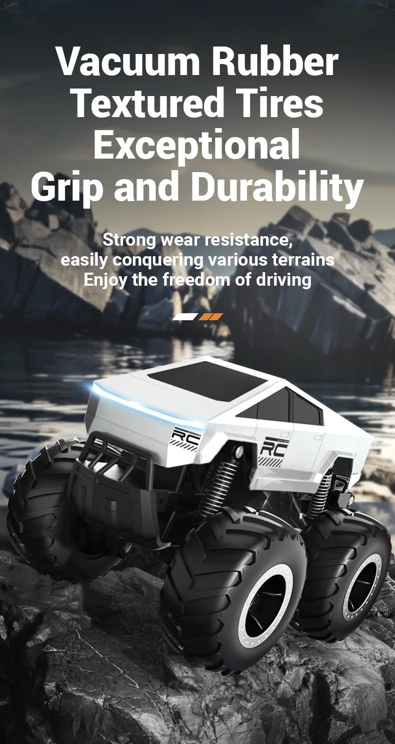 JJRC Auto Remote Control Car Alloy Rc Cars Trucks Vehicle Full-Scale Car Motorcycle Camping Trailer Toys for Boys Kids Children.