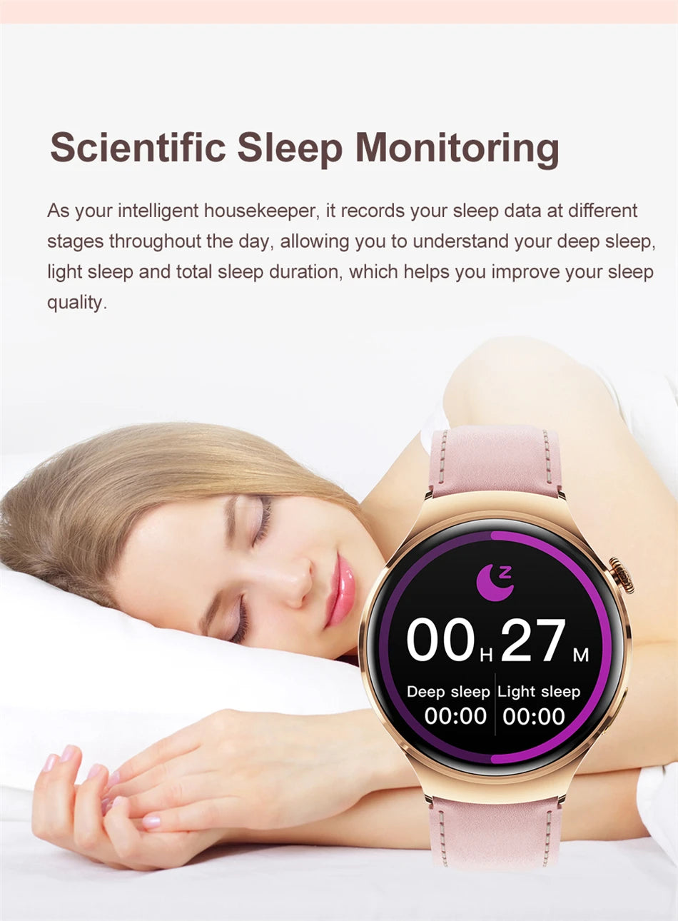 2025New GPS NFC Bluetooth Call Smartwatch Women Watch 4 mini Sports Track Heart Rate Oximetry Monitoring Health Smartwatch Woman.