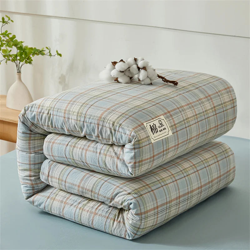 Quilt cotton queen Fall double bed comforters Quilt with cover washable Winter blanket Duvet 220x240 nordic duvet bed 150