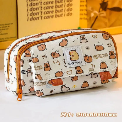 Großes rundes Stiftetui, Federmäppchen, Schreibwaren-Aufbewahrungsbox, Organizer, Studentengeschenke, Aufbewahrungstasche für Schulbedarf.