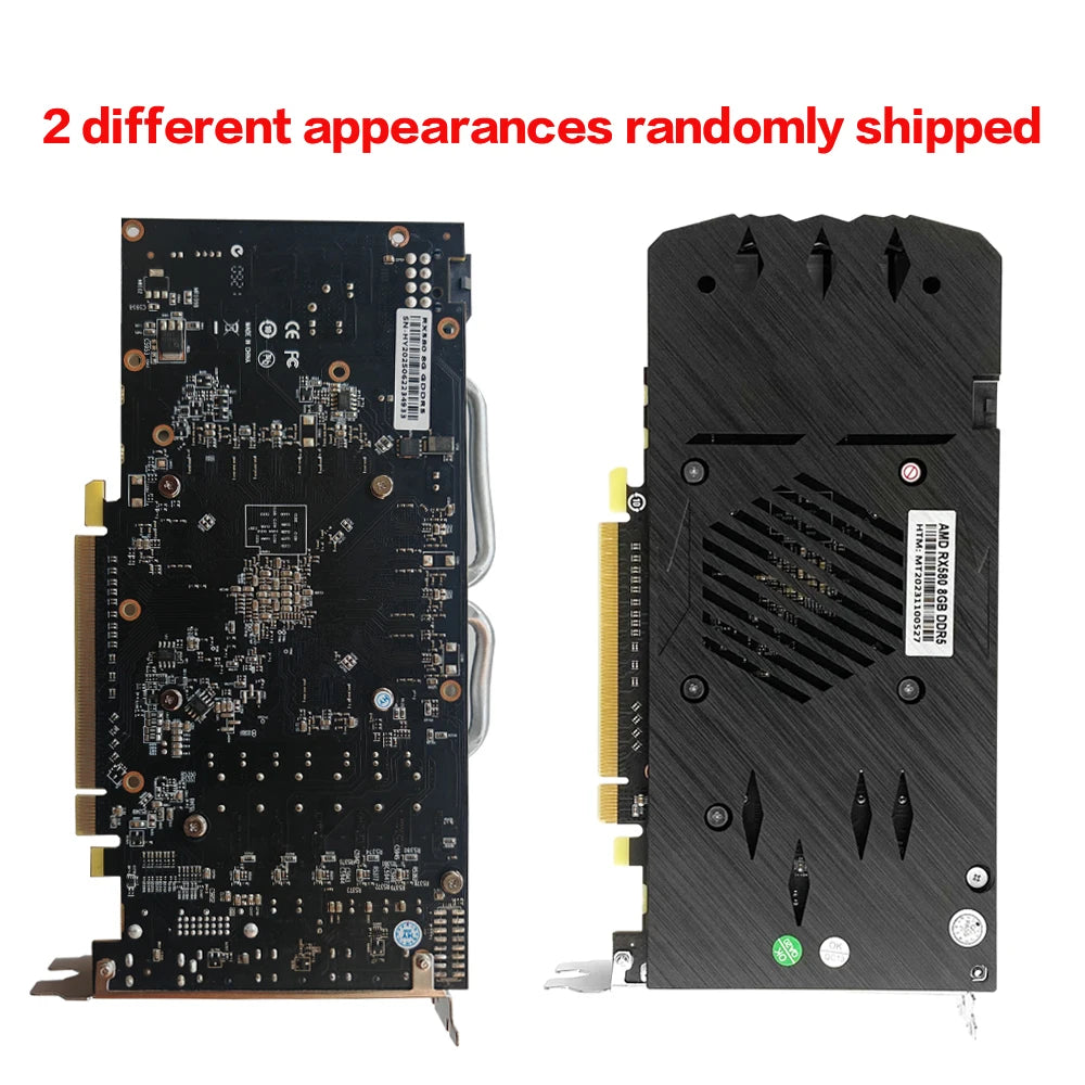 MLLSE AMD RX 580 8GB 2048SP Gaming Graphics Card GDDR5 256Bit PCI-E 3.0 ×16 8Pin Radeon GPU Rx 580 Video Card Placa De Video.