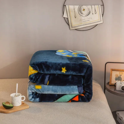 Ultra Soft Cozy Flowers Rose Throw Blanket Microfiber Heavy Fluffy Fleece Blanket for Home Bed Dormitory