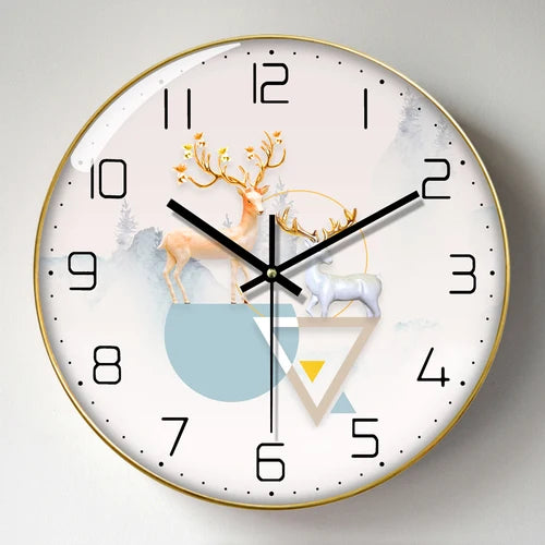 Wanduhr, Wohnzimmer mit Kalender, Zuhause, modisch, einfach, modern, Wanduhr, 2023, neuer Stil, stumm, Licht, Luxus