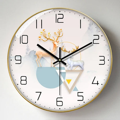 Wanduhr, Wohnzimmer mit Kalender, Zuhause, modisch, einfach, modern, Wanduhr, 2023, neuer Stil, stumm, Licht, Luxus