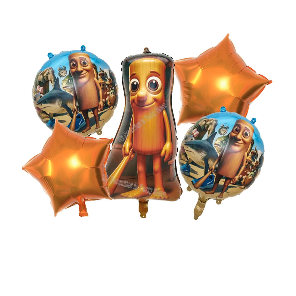 Italienisches Brainrot-Ballon-Set, Babyparty-Party-Ballon, Tralalero Tralala TungTungTungSahur-Luftballons, Dekoration, fotografische Requisite