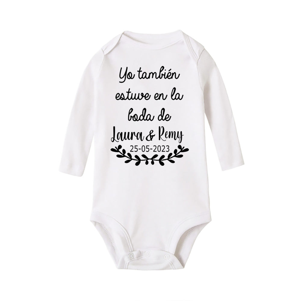 Personalisierter Baby-Body „I Also Attended The Wedding“, individueller Name, Baby-Overall, Hochzeit, Kleinkind, Kleinkind, Junge, Mädchen, Strampler, Outfits.
