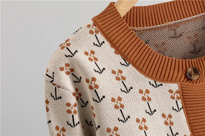 Women Sweater Muslim Knitting Suit Two Piece Sets Pullover Print Knitted Long Skirt Outfits Casual Knitwear Ensemble Autumn 2025.