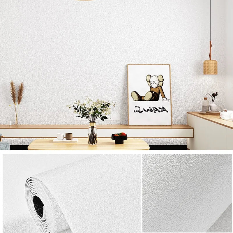 DIY Modern Decoration Mold proof and Waterproof Bedroom Self adhesive Background Wall Home Wallpaper Cabinet Wallpaper