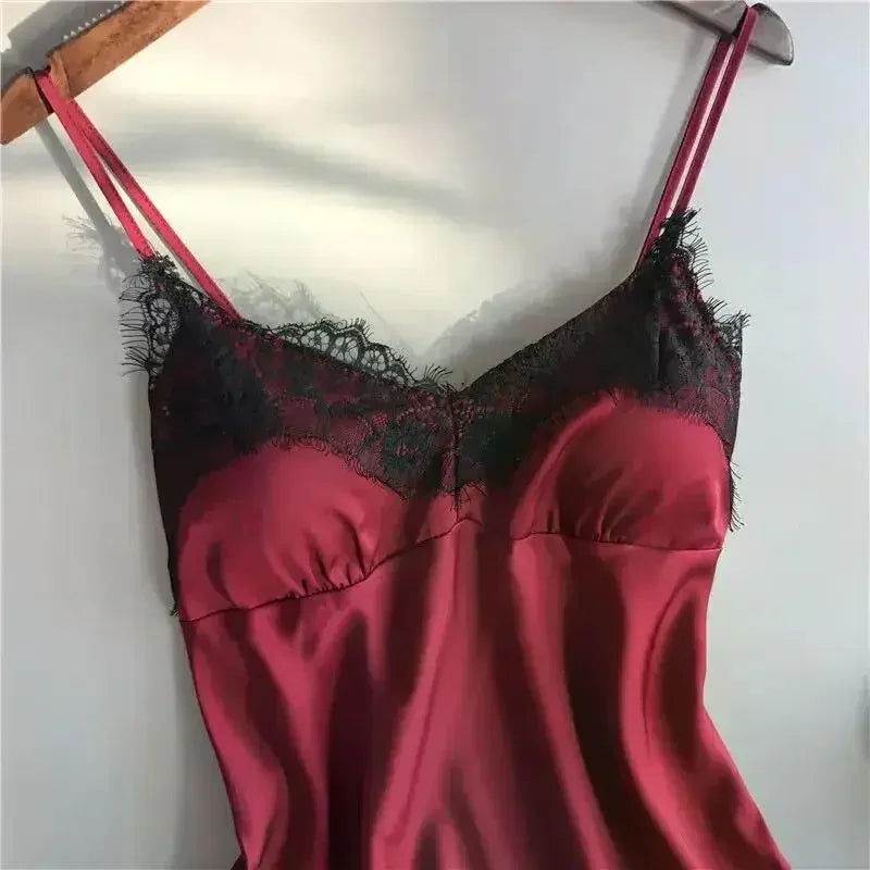 Frauen Eis Seide Pyjama Anzüge Mode V-ausschnitt Spitze Stretch Satin Nahtlose Sexy Dessous Homewear Pyjamas Shorts Set Nachtwäsche Neue.