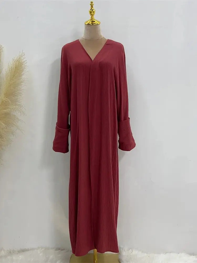 Modest Kimono Abaya Dubai Muslim Sets Islam Kaftan Dresses Kebaya Robe Femme Musulmane Abayas For Women Caftan Marocain Djellaba