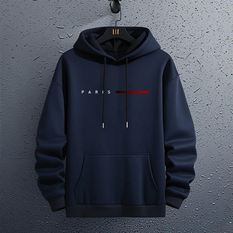 Paris Fashion Hoodies for Men All Season Daily Casual Sports Hooded Sweatshirts 2025 Male Home Outdoor Comfort Fashion Pullover.