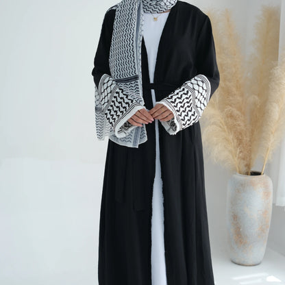 Ramadan Embroidery Muslim Modest Kimono Abaya Damen Dubai Luxury Islam Women Cardigan Dresses Kebaya Kaftan Robe Femme Musulman