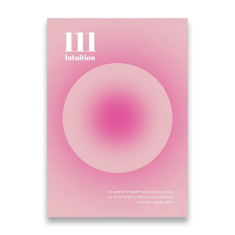 Pink Gradient Aura Spiritual Affirmation Wall Art Canvas Painting Nordic Posters And Prints Wall Pictures For Living Room Decor.