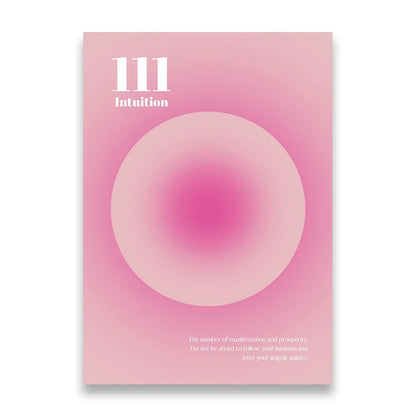 Pink Gradient Aura Spiritual Affirmation Wall Art Canvas Painting Nordic Posters And Prints Wall Pictures For Living Room Decor.