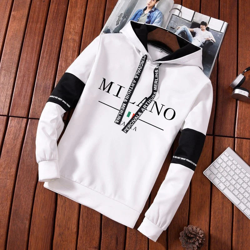 Daily Hot Sale Casual Men's Tracksuit Hooded Long Sleeves Single Piece Sports Sweatshirts And Sweatpants Comfort Outdoor Jogging.