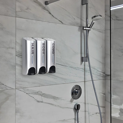 Dreifacher 350ml Duschbad-Shampoo-Spender Mehrzweck-Wand wasch spender mit großer Kapazität für Bad zubehör