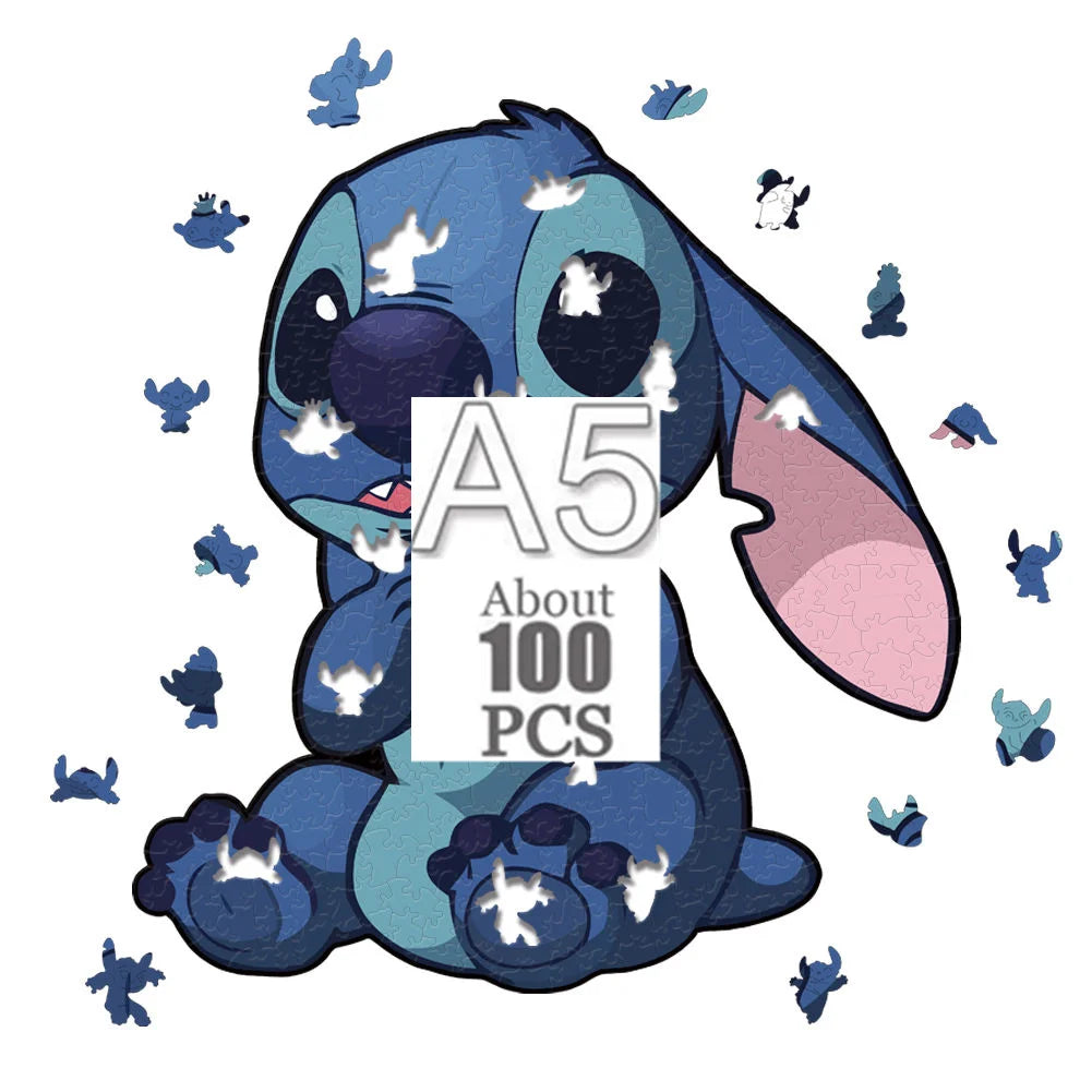 Cartoon animal wooden puzzle Film elements figure Popular classics wood jigsaws for adult kids Educational toy