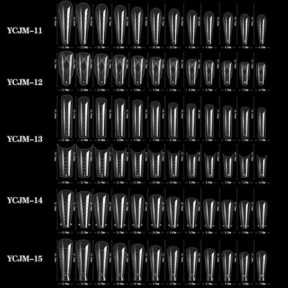 Extension False Nails Art Tips Acrylic Fake Finger Gel Polish Mold Sculpted Full Cover Press on Nails Manicures Accessories Tool.
