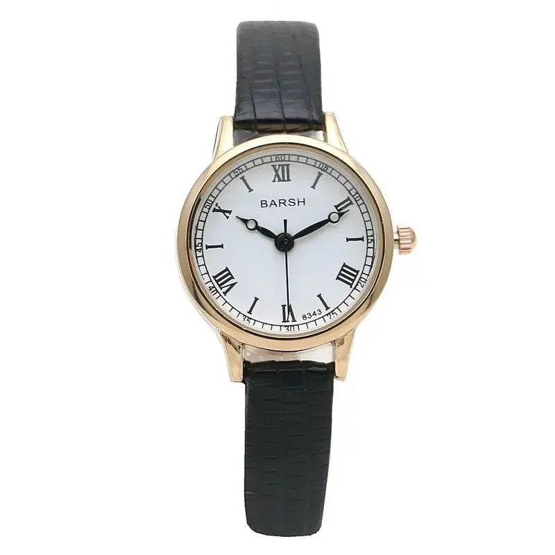 Simple Women Watches Luxury Design Leather Watch Ladies Quartz Wristwatch Womens Small Round Dial Clock Reloj Mujer.