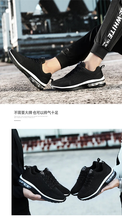 Men's and women's light casual sneakers Breathable mesh surface classic fashion lace-up walking and running shoes sneakers.