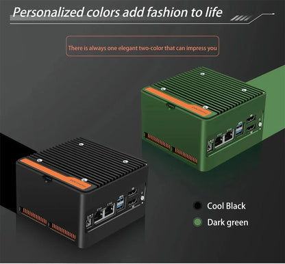 Mini PC Ιntel 12th Alder Lake-i3-N305 N100 Computer Windows 11 Pro Linux Ubuntu Dual LAN Home/Office Development NAS Computer.