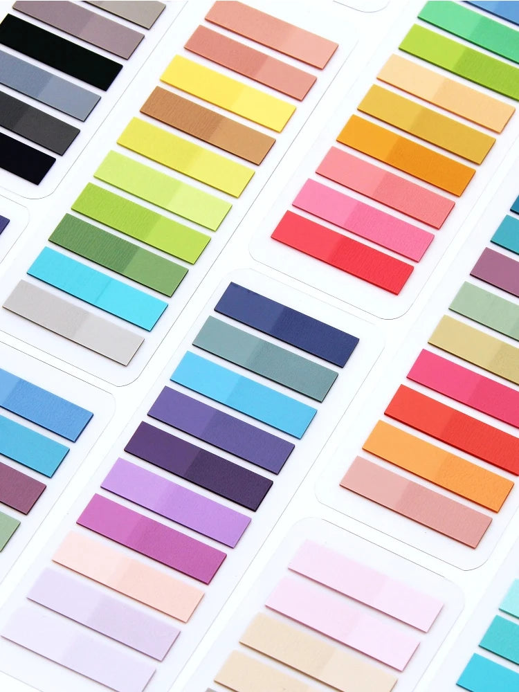 2400S Transparent Bunte Index Kreative Notizblöcke Büro Schule Schreibwaren Selbstklebende Aufkleber Haftnotizblöcke.