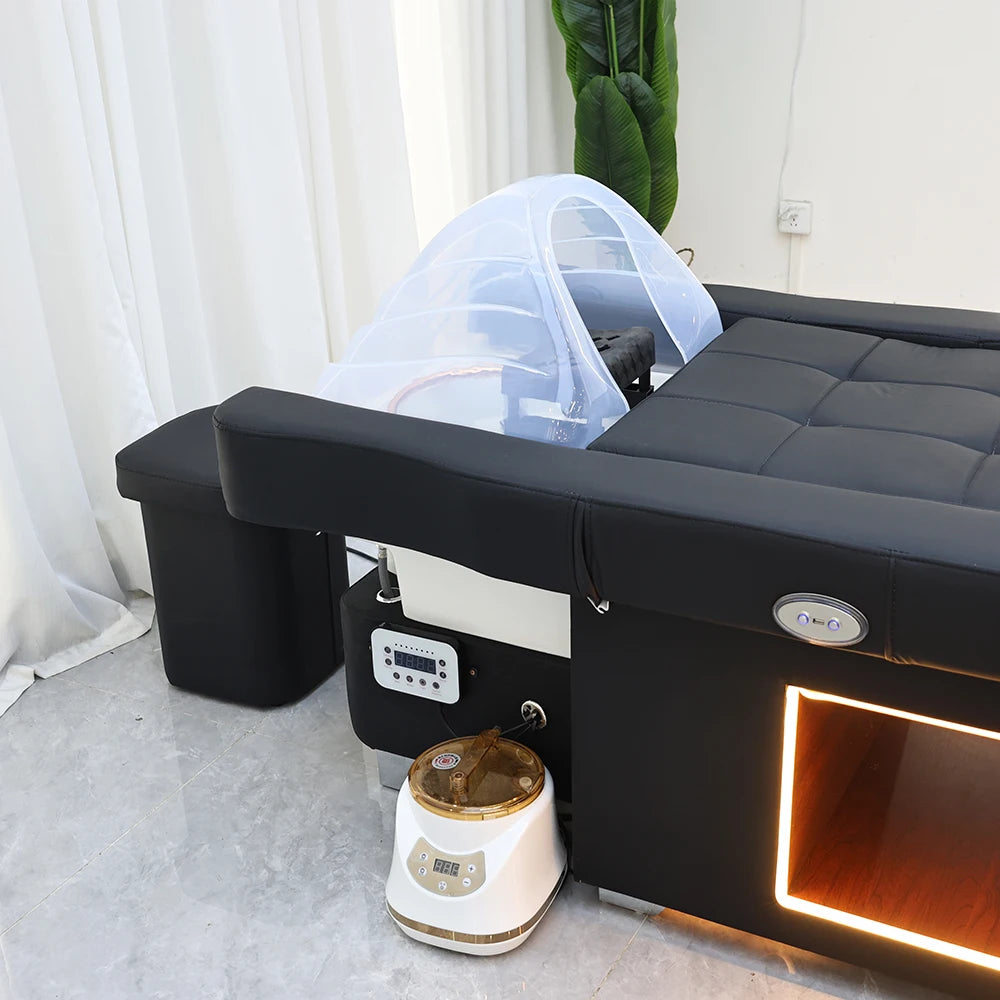 XinSheng Head SPA Salon Haarwaschbett Shampoo-Bett Thai-Massagetisch Barbershop Kommerzielle Möbel mit Fußbadbecken