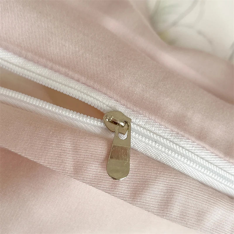 Flowers Prints Bedding Set Lyocell Eucalyptus Fiber Super Soft Silky Cool Feeling Duvet Cover Bed Sheet/Fitted Sheet Pillowcases.