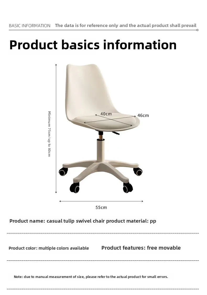 Computerstuhl Bürositz Mädchen Schlafzimmer Lift Make-up Stuhl Rückenlehne einfach sitzend und bequem