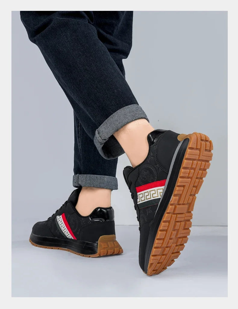 Genuine Leather Casual Shoes Men Designer Luxury Women Tennis Chunky Sneakers Muffin Sport Shoes Man Male Board Footwear