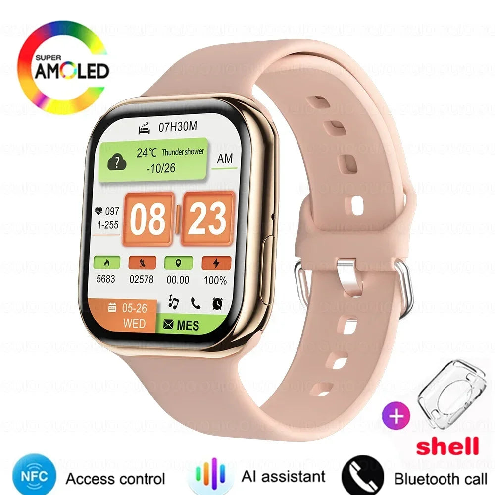 2025 New Original For Apple Watch Series 10 Women SmartWatch GPS Track Bluetooth Call NFC IP68 Waterproof Compass Men SmartWatch