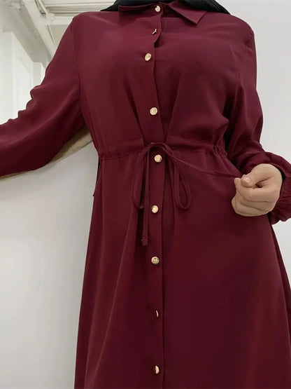 Ramadan Eid Red Abaya Damen Dubai Islamic Women Muslim Modest Dresses Kebaya Kaftan Robe Musulmanes Femme Vestidos Para Mujer.