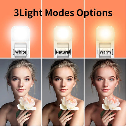 Wireless Bluetooth Selfie Stick Foldable Portable Tripod with Fill Light Shutter Remote Control for Android iPhone Smartphone.