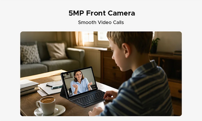 DOOGEE Tab A9+ 2 IN 1 Smart Tablet 11'' Screen Android 15 20GB RAM(4+16) 64GB ROM 8580mAh Battery Dual Speakers Widevine L1