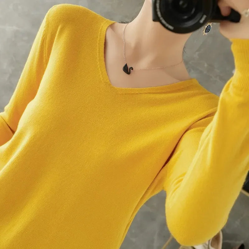 Frauen Pullover Herbst Winter V-ausschnitt Strickwaren Lange Hülse Lose Kaschmir Pullover Pullover Dame Günstige Qualität Jumper Gestrickte Tops