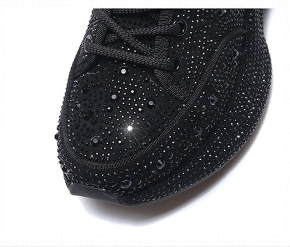 2025 Shiny Rhinestones Thick Sole Autumn Winter Short Ankle Women Boots Women's Shoes for Woman Booties Boots for Women.