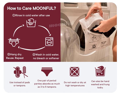 Seamless Period Underwear Menstrual Cycle Absorbent Underwear for Women Heavy Flow Leak Proof Menstrual Panties for Menstruation.